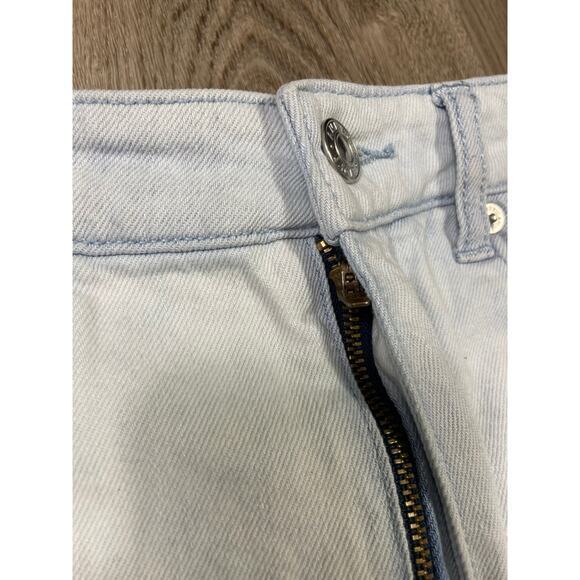 American Eagle Women's Tie Dye Denim Shorts Boyfriend Shortie Size 4 Blue Casual - Picture 6 of 12